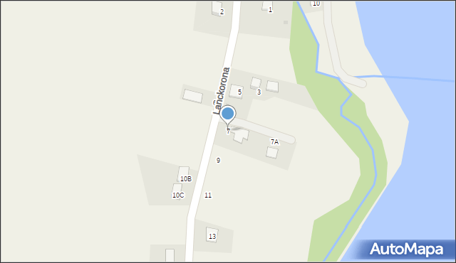 Osiek, Lanckorona, 7, mapa Osiek