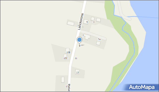 Osiek, Lanckorona, 9, mapa Osiek
