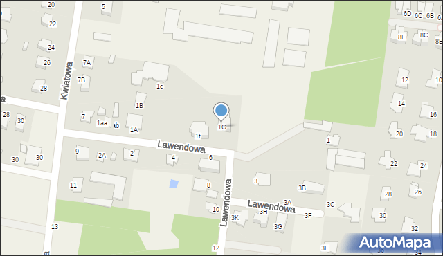 Osielsko, Lawendowa, 1G, mapa Osielsko