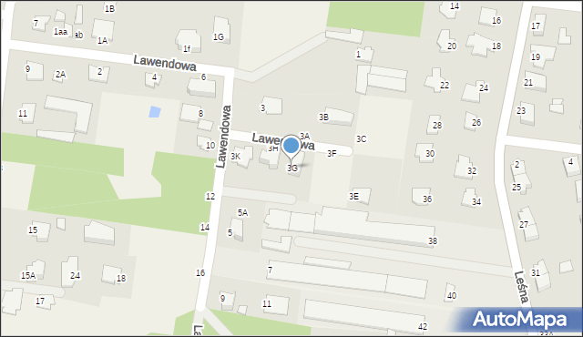 Osielsko, Lawendowa, 3G, mapa Osielsko