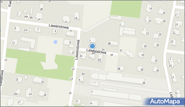 Osielsko, Lawendowa, 3H, mapa Osielsko