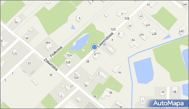 Owczarnia, Lawendowa, 4, mapa Owczarnia