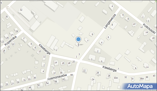 Parczew, Langiewicza Mariana, gen., 5, mapa Parczew