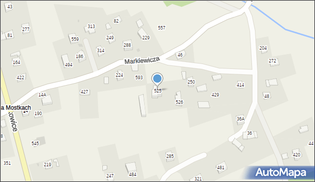 Pawlikowice, Latuska Jana, ks., 525, mapa Pawlikowice