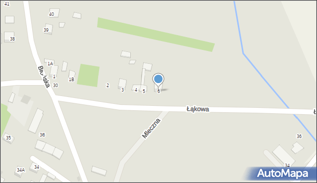 Pierzchnica, Łąkowa, 6, mapa Pierzchnica