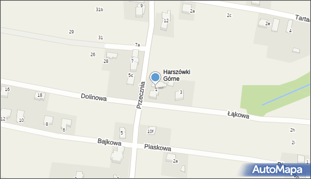 Pisarzowice, Łąkowa, 1, mapa Pisarzowice