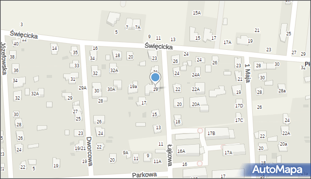 Płochocin, Łąkowa, 19, mapa Płochocin