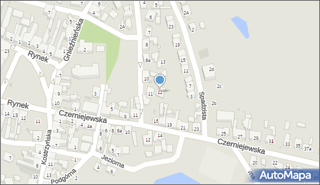 Pobiedziska, Łąkowa, 12, mapa Pobiedziska