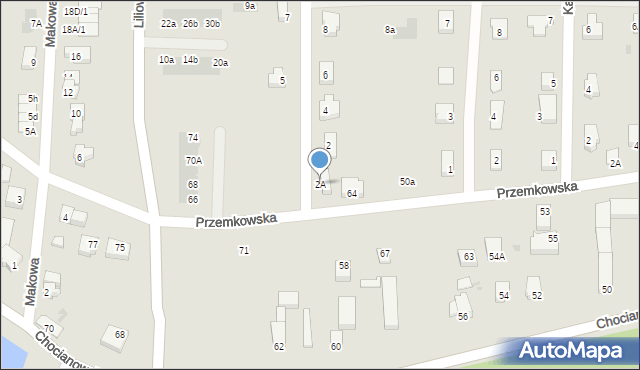 Polkowice, Lawendowa, 2A, mapa Polkowice