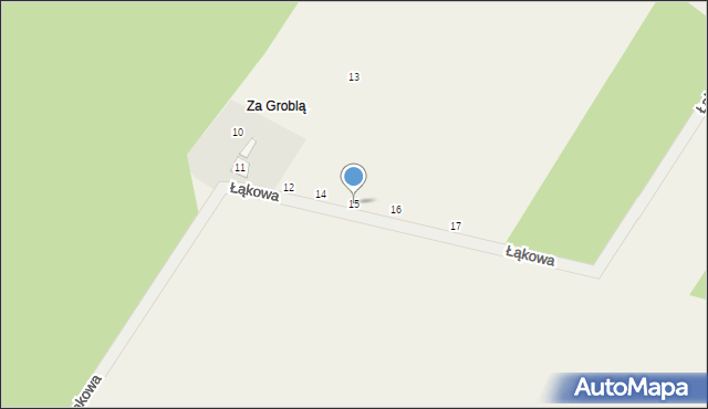 Ponik, Łąkowa, 15, mapa Ponik