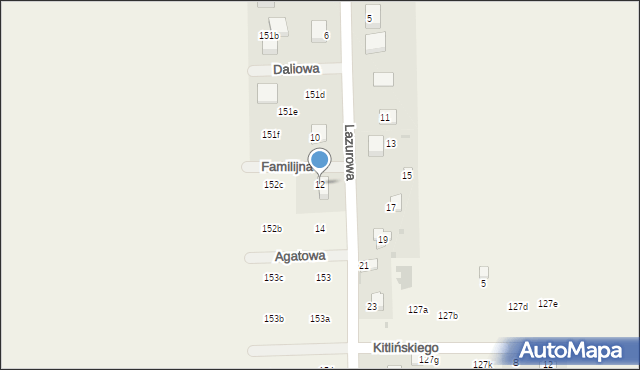 Poskwitów, Lazurowa, 12, mapa Poskwitów