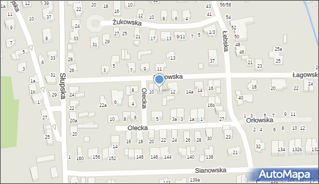 Poznań, Łagowska, 10a, mapa Poznania