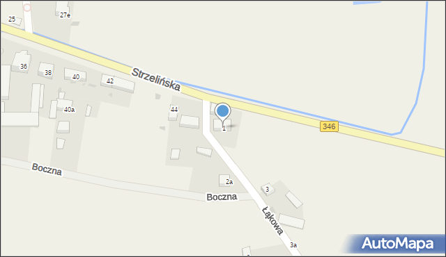 Przecławice, Łąkowa, 1, mapa Przecławice