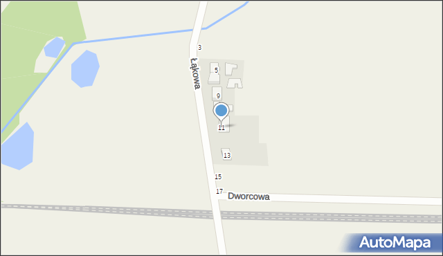 Przybroda, Łąkowa, 11, mapa Przybroda