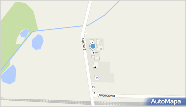 Przybroda, Łąkowa, 9, mapa Przybroda