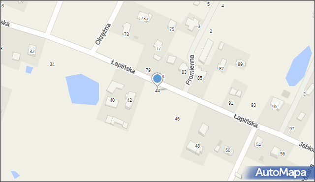 Przyjaźń, Łapińska, 44, mapa Przyjaźń
