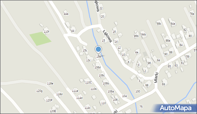 Pszów, Łąkowa, 13b, mapa Pszów