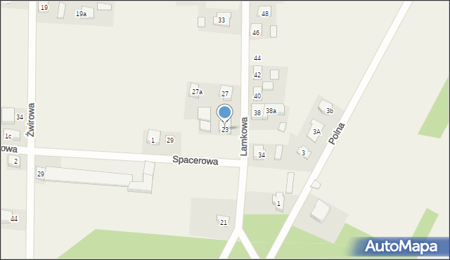 Radłów, Lamkowa, 23, mapa Radłów