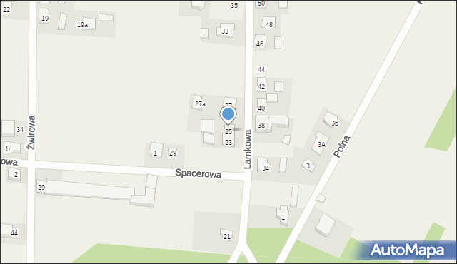 Radłów, Lamkowa, 25, mapa Radłów