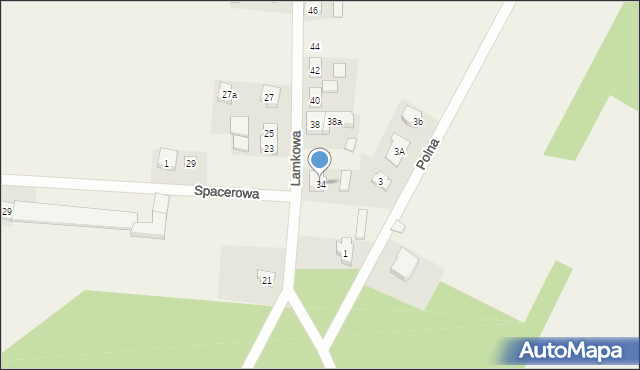 Radłów, Lamkowa, 34, mapa Radłów