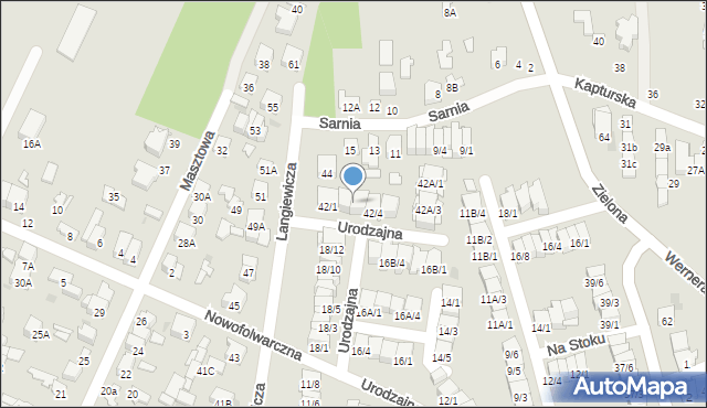 Radom, Langiewicza Mariana, gen., 42/3, mapa Radomia