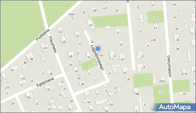 Radom, Łagodzińskiego Feliksa Tadeusza, 14, mapa Radomia