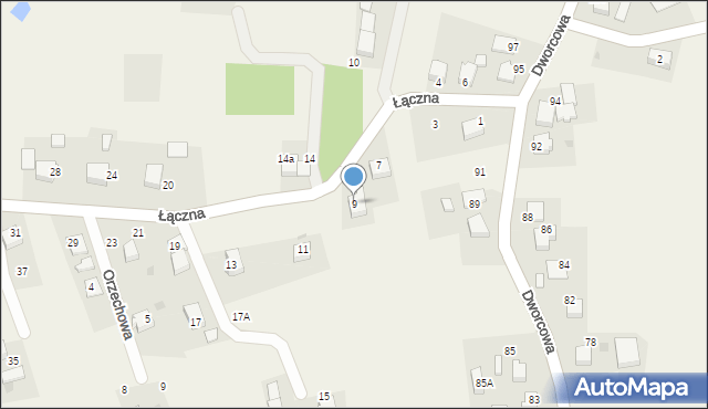 Radostowice, Łączna, 9, mapa Radostowice