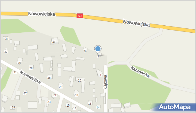 Regut, Łąkowa, 3, mapa Regut