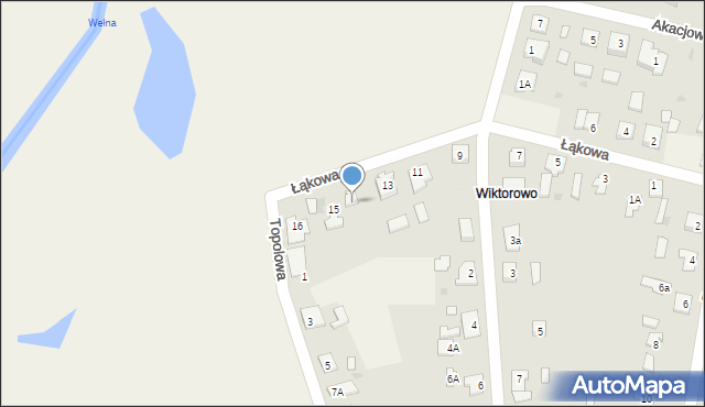 Rogowo, Łąkowa, 15A, mapa Rogowo