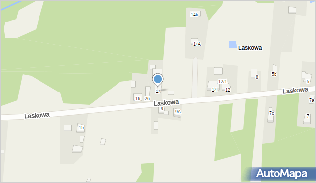 Rokitno Szlacheckie, Laskowa, 17, mapa Rokitno Szlacheckie