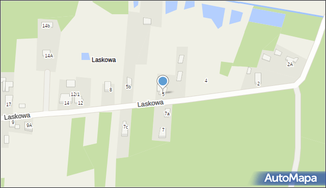 Rokitno Szlacheckie, Laskowa, 5, mapa Rokitno Szlacheckie