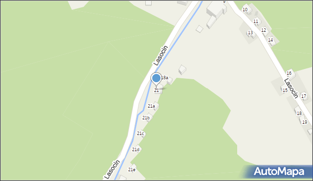 Rościszów, Lasocin, 21, mapa Rościszów