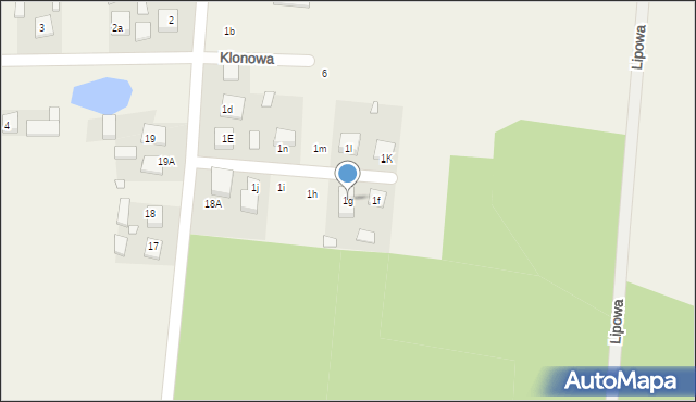 Rososzyca, Łąkowa, 1g, mapa Rososzyca