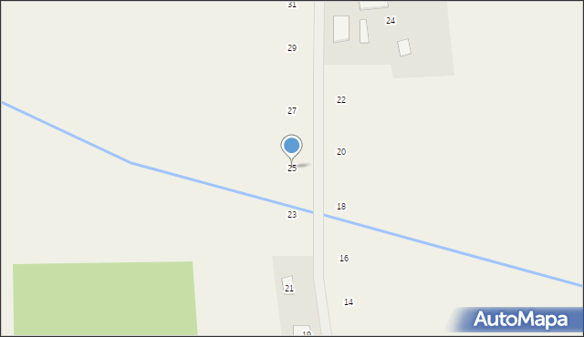 Różanka, Łąkowa, 25, mapa Różanka