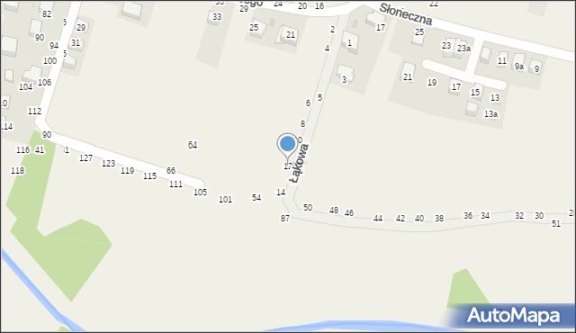 Rudawa, Łąkowa, 12, mapa Rudawa