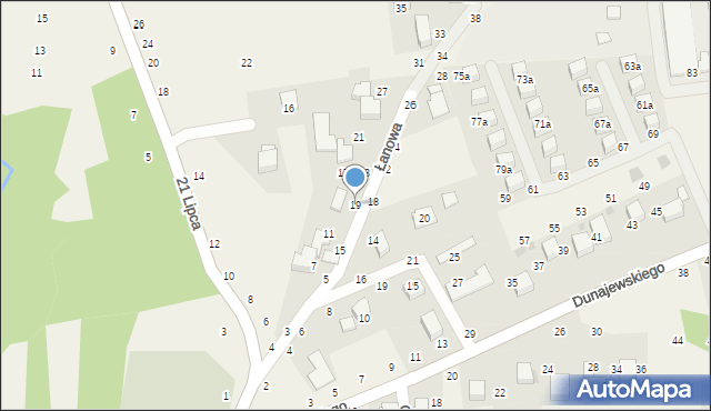 Rudawa, Łanowa, 19, mapa Rudawa