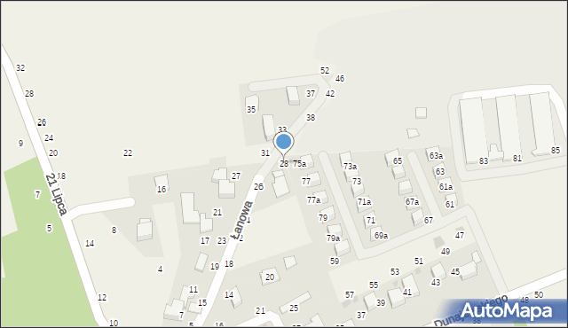 Rudawa, Łanowa, 28, mapa Rudawa