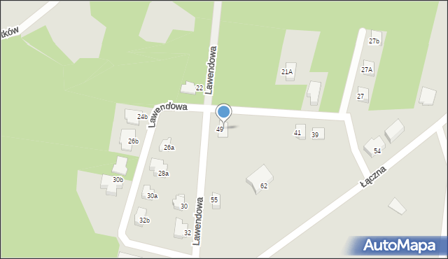 Rybnik, Łączna, 64F, mapa Rybnika