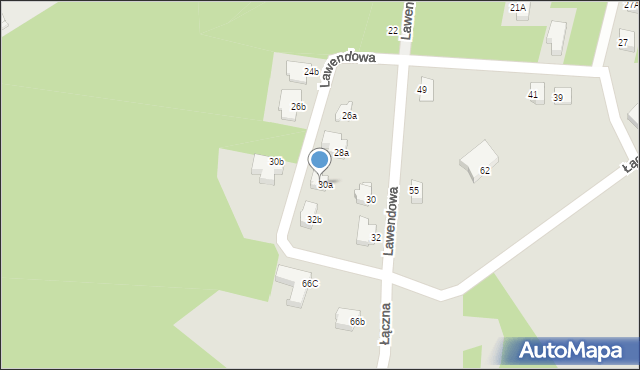 Rybnik, Łączna, 66H, mapa Rybnika