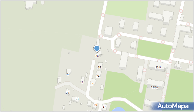 Rybnik, Larysza Waltera, 2C, mapa Rybnika