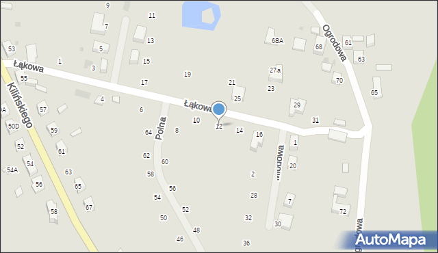 Rzepin, Łąkowa, 12, mapa Rzepin