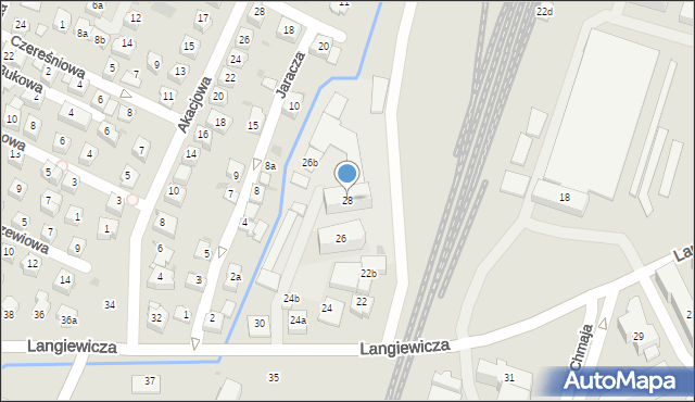 Rzeszów, Langiewicza Mariana, gen., 28, mapa Rzeszów