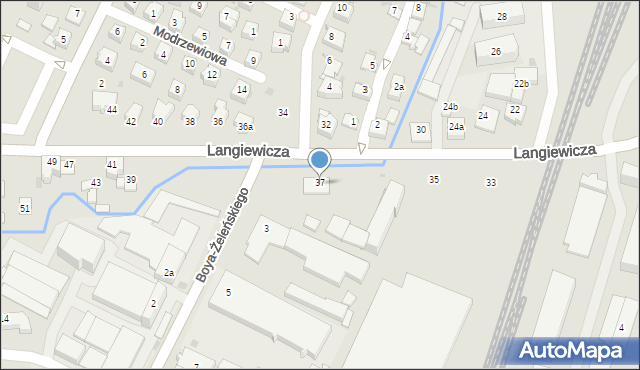 Rzeszów, Langiewicza Mariana, gen., 37, mapa Rzeszów