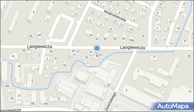 Rzeszów, Langiewicza Mariana, gen., 39, mapa Rzeszów