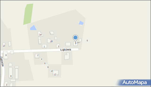 Samborowo, Łąkowa, 5, mapa Samborowo