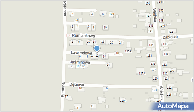 Siemianowice Śląskie, Lawendowa, 12, mapa Siemianowice Śląskie