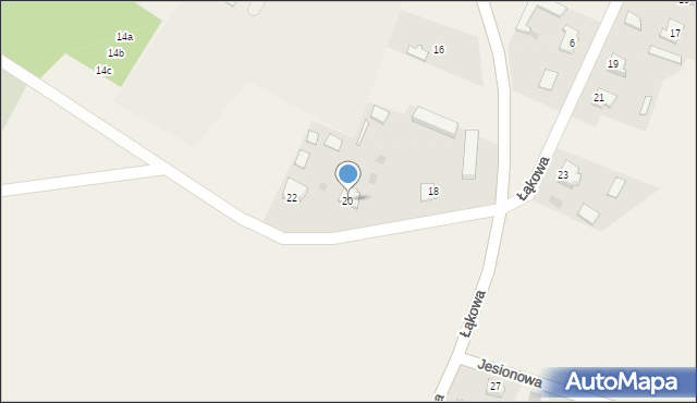 Siemianówka, Łąkowa, 20, mapa Siemianówka