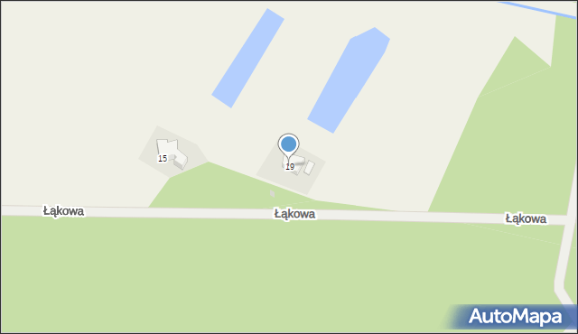 Silno, Łąkowa, 19, mapa Silno