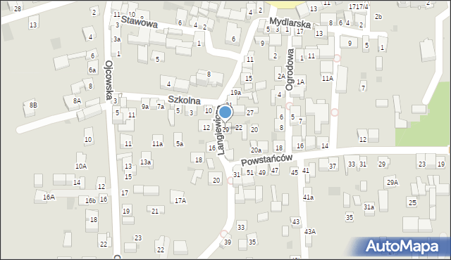 Skała, Langiewicza Mariana, gen., 29, mapa Skała