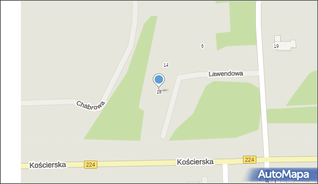 Skarszewy, Lawendowa, 18, mapa Skarszewy